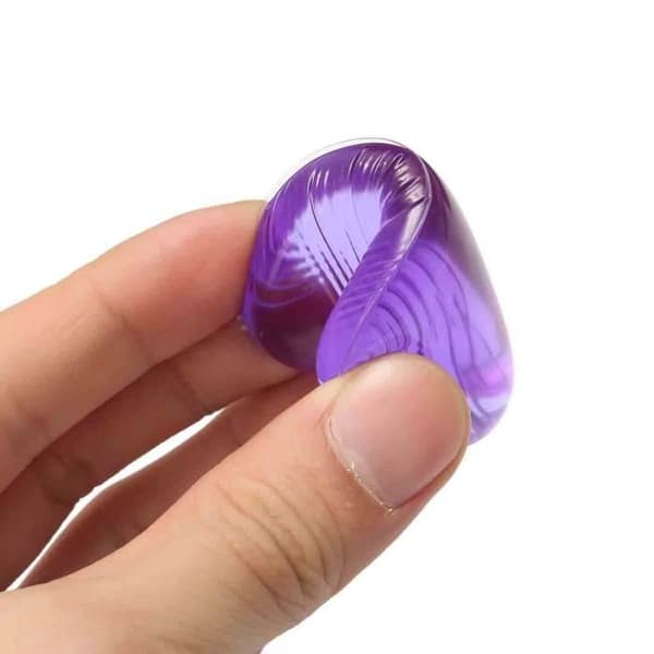 Transparent silikongel puff puff svamp för kosmetiskt verktyg LILA