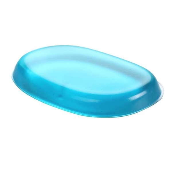 Transparent Silikongel Puff Puff Svamp för kosmetiskt verktyg BLÅ