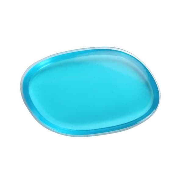 Transparent Silikongel Puff Puff Svamp för kosmetiskt verktyg BLÅ