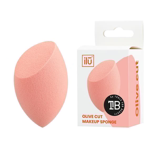 ILŪ OLIVE CUT sponge #Orange 1 u