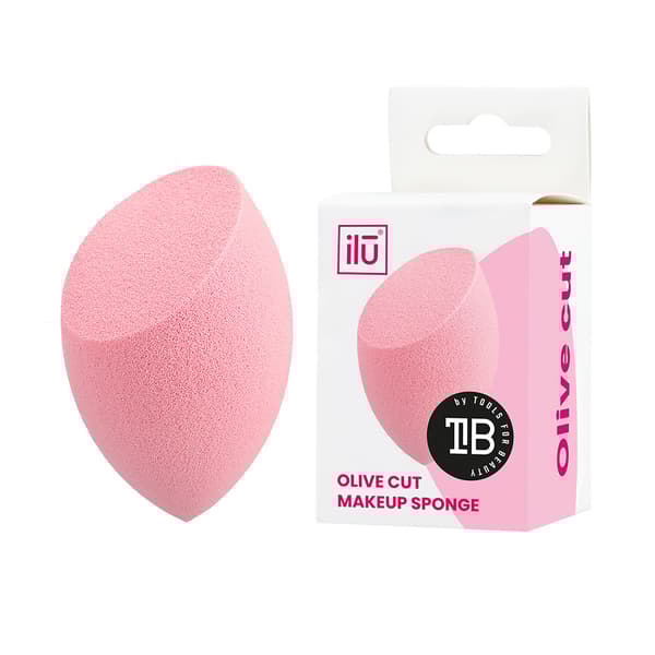 ILŪ OLIVE CUT sponge #Pink 1 u