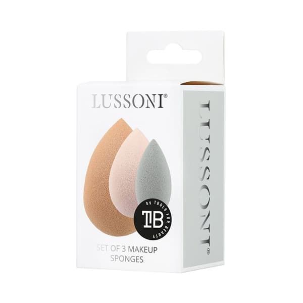 Lussoni Makeup Sponges 3pz - droppformade sminksvampar