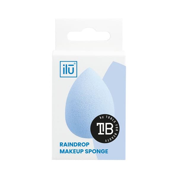 Ilū Make Up Raindrop Sponge Blue - droppformad sminksvamp