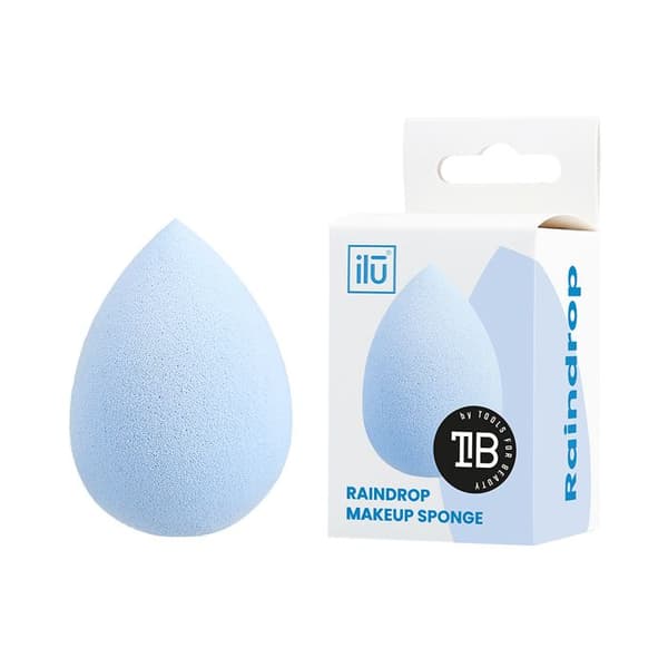 Ilū Make Up Raindrop Sponge Blue - droppformad sminksvamp