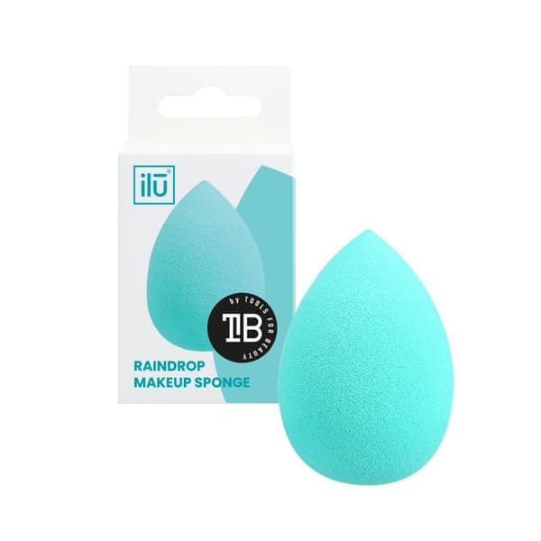 Ilū Make Up Raindrop Sponge Turkos - droppformad sminksvamp