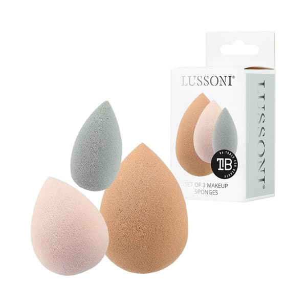 Lussoni Makeup Sponges 3pz - droppformade sminksvampar