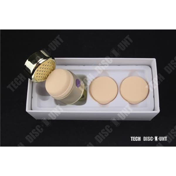 TD® Electric Makeup Sponge Ny kvalitets multifunktions 3D mikrofrekvensverktyg med 2 extra svampar Guldfärg