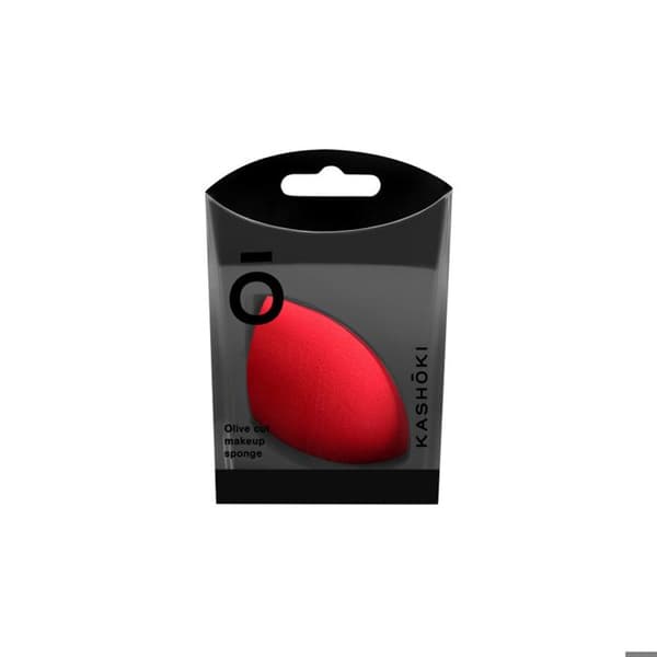 Kashōki Make Up Sponge Olive Cut Röd - make-upsvamp