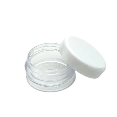 Kosmetiske Makeup Krukke Potte, Forskellige Størrelser, Gennemsigtigt Design, 15g, Klar Hætte