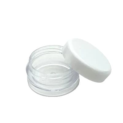 Kosmetiske Makeup Krukke Potte, Forskellige Størrelser, Gennemsigtigt Design, 15g, Klar Hætte