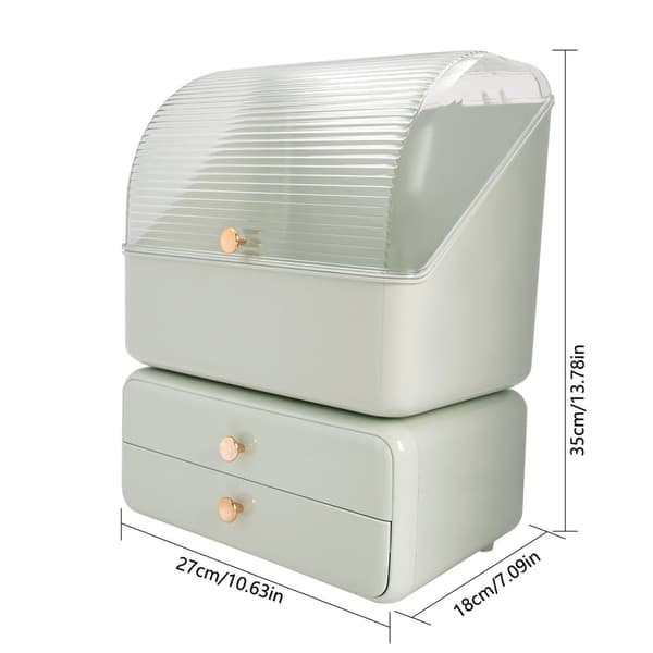 Makeup Organizer, Rymlig Förvaringsplats, Hållbart Plastmaterial, Elegant Design
