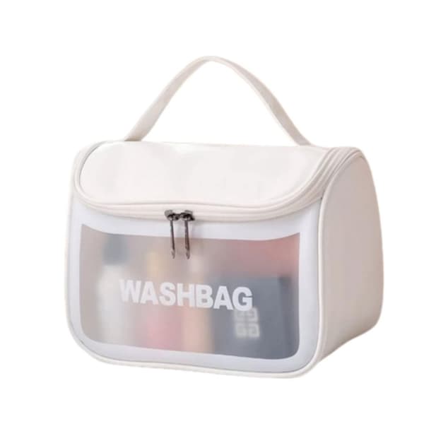 ECARLA Taitettava kosmetiikkalaukku WASHBAG White - Kokoontaittuva kosmetiikkalaukku WASHBAG valkoinen