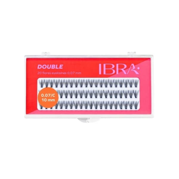 IBRA Makeup Eyelash tufts - Dubbla ögonfranstofsar 10 mm