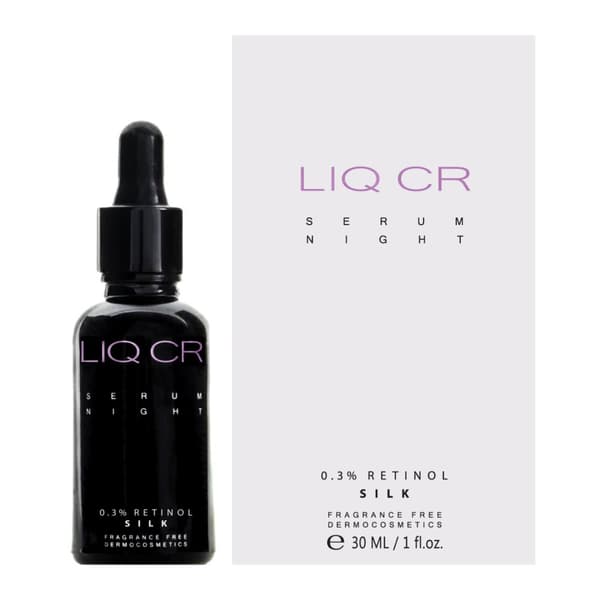 LIQ CR Serum Night 0,3% Retinol SILK 30 ml - Intensiivisesti korjaava konsentraatti yöksi