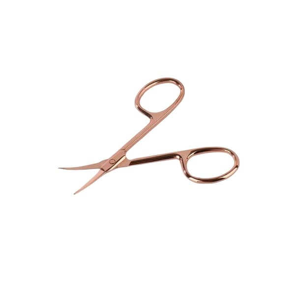 ECARLA Kosmeettiset sakset kynsinauhoille, stensiilit, 9 cm ruusukulta