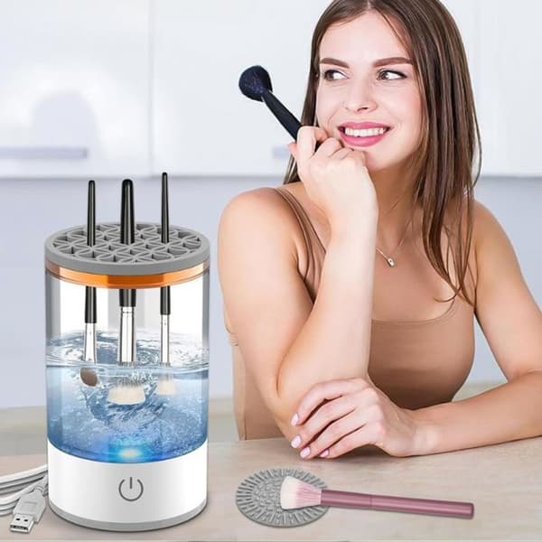 Automatisk vask og tørring af makeupbørster