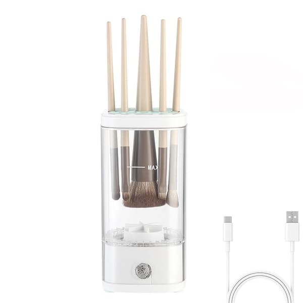 Lollanda Electric Makeup Brush Remover – Fuldautomatisk dybderensning – Bærbar skønhedsrens – Passer til flere børstestørrelser