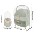 Miniatyrbild 2 av 2: Makeup Organizer, Stort Kapacitet, Modern Design,ljusgrön