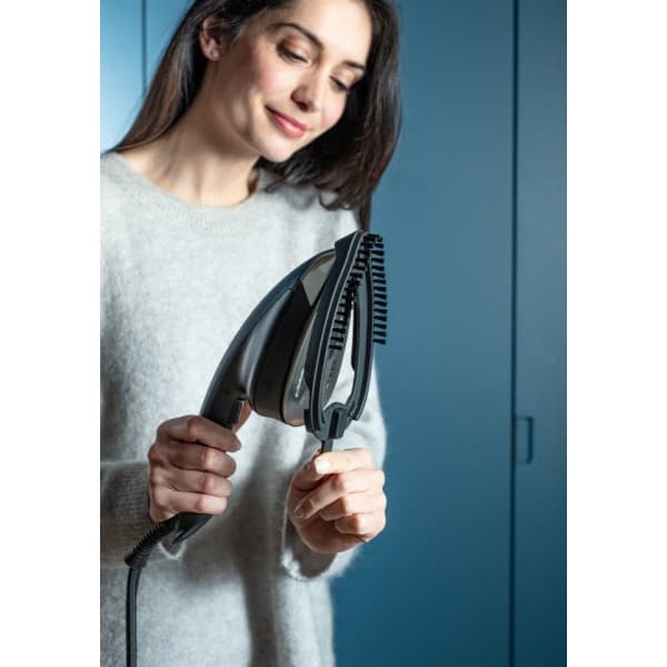 Tefal Cube desinfioiva -vaatehöyrystin musta/sininen