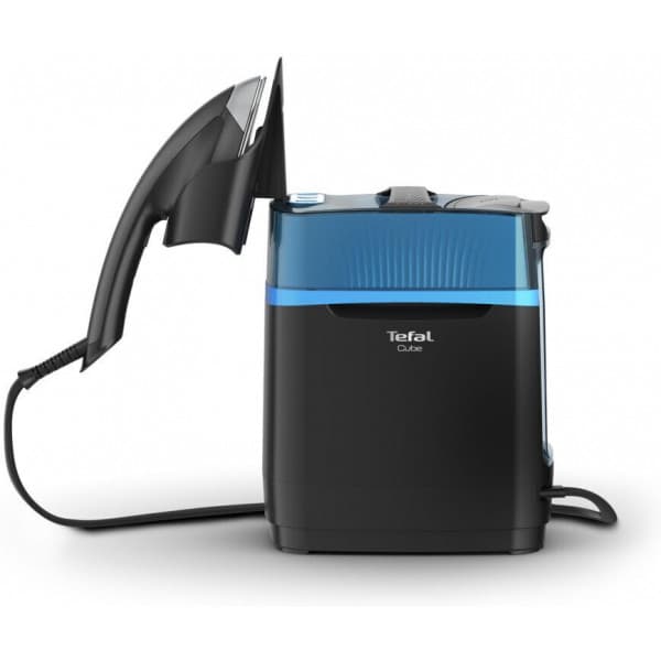 Tefal Cube desinfioiva -vaatehöyrystin musta/sininen