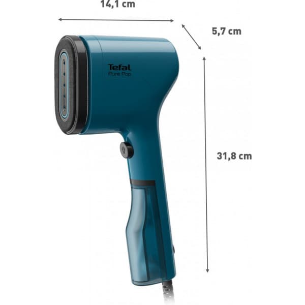 Tefal Pure Pop -tekstiilihöyrystin sininen