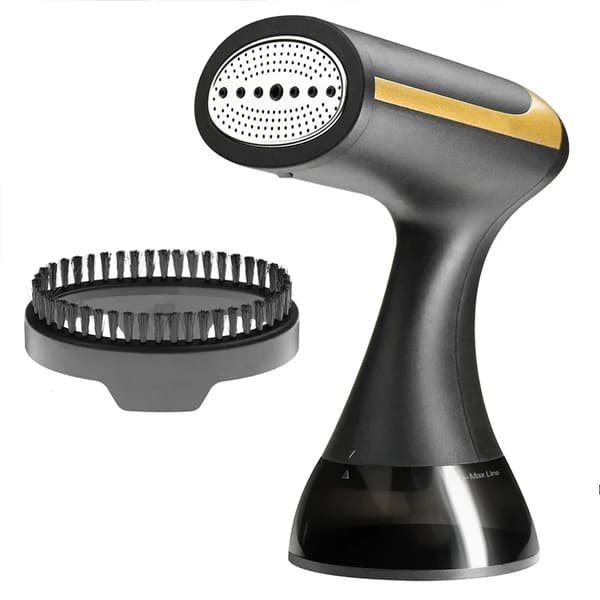 Käsikäyttöinen kankaanhöyrystin, 1500W teho, 350ml vesitankki,Musta, EU