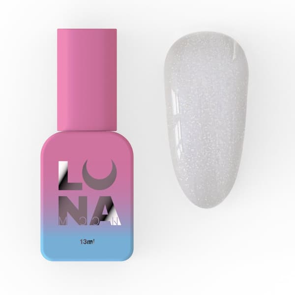 Lunamoon Opal Base 07, 13ml - pohja glitterhiukkasilla