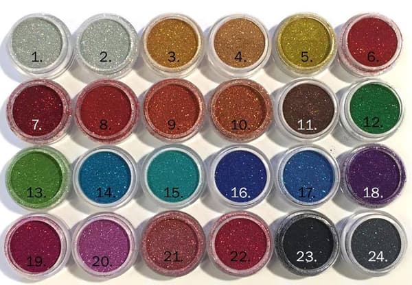 Glitter pöly / mikrokosmeettiset glitterit