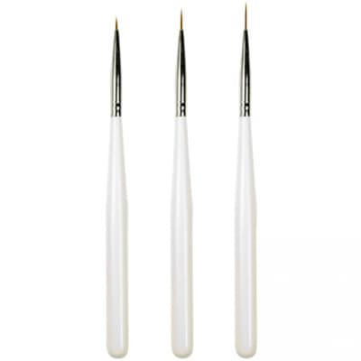 3-pack - Nageldekorations penslar