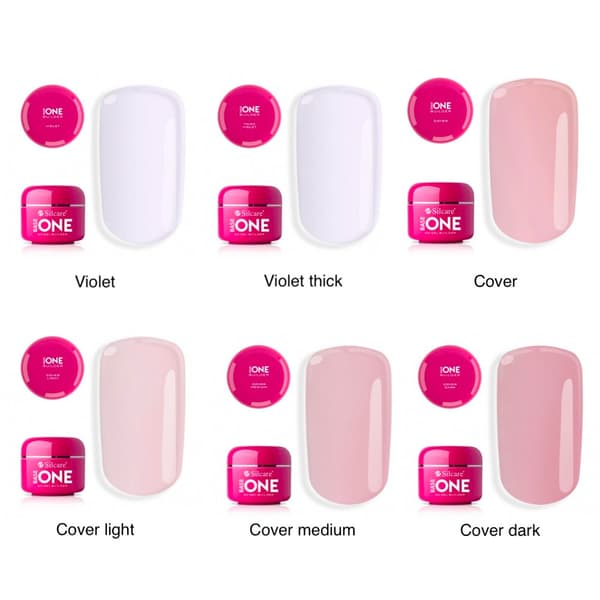 Base one - Builder / byggel 15g - 17 olika - UV-gel - Silcare