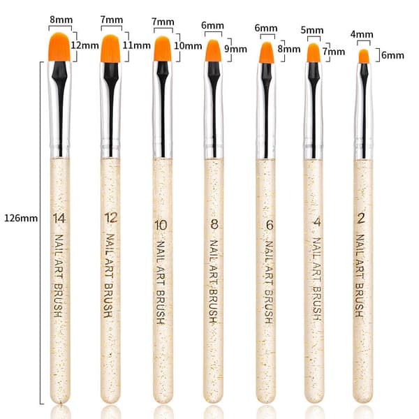 7st Akryl/UV Penslar naglar -