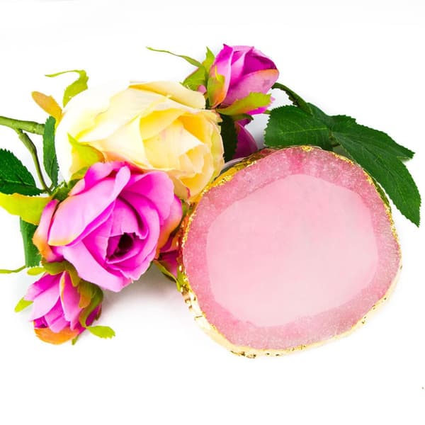 Penselställ / blandningsyta / display - Cirkel - Rosa