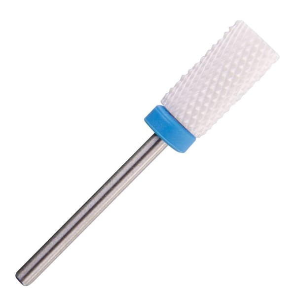 Keramisk slip bits - Vit / Blå - Stor Cylinder - M 3/32