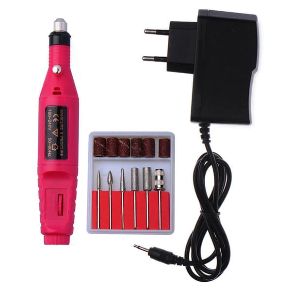 Elektrisk fil, elektrisk neglefil, 6 bits inkludert