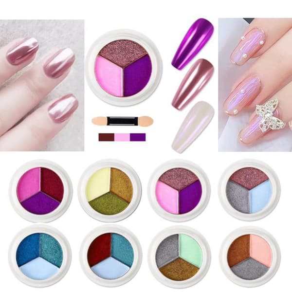 Magic Mirror Solid Nail Glitter Powder - Pigmentti - Kynsikoristeet