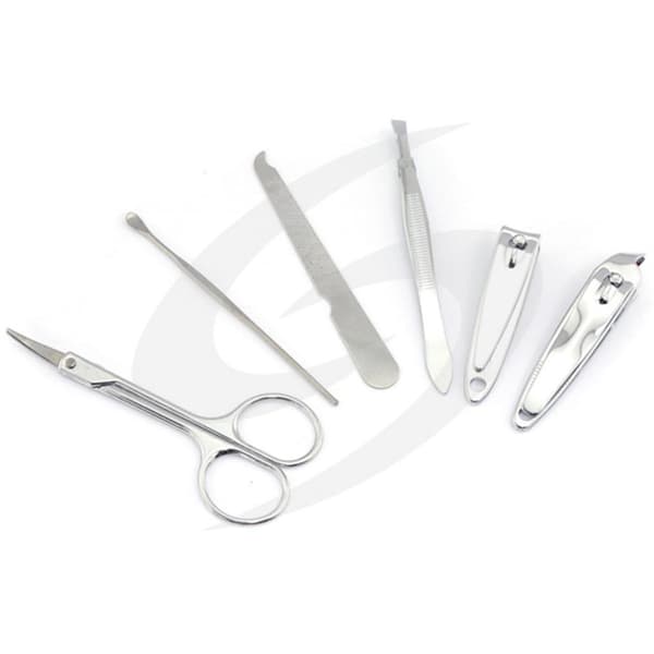 Praktiskt Hållbart Nagelverktygs Set (6st Verktyg)