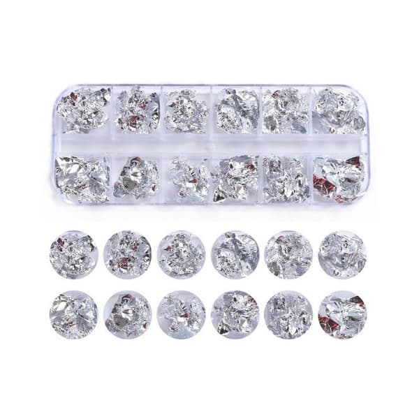 12x Metallinen Kynsifolio