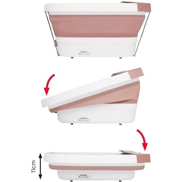 REVLON RVFB7034E Ultimate Foot Spa - Thalasso Fällbart och kompakt fotbad - 3 temperaturer - Bubble-funktion