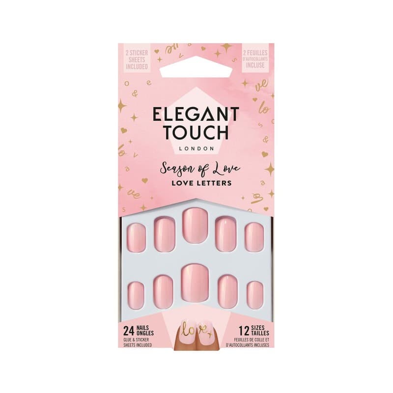 Lösnaglar Elegant Touch Luxe Looks Love letters (24 pcs)
