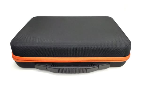 Resväska, förvaringslåda för 60 nagellack, etui. Orange ask