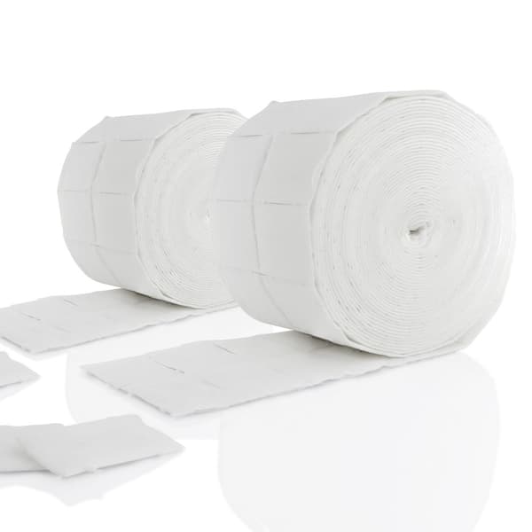 2x500 lofrie puter, neglekluter på rull