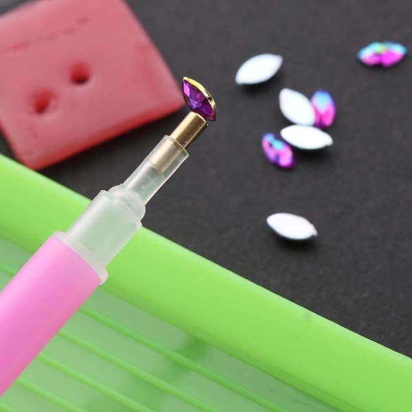 Rhinestone plukkepen - Plukkeværktøjssæt - Zirkon
