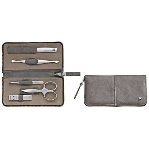 Zwilling Twinox Fodral Manikyr Pedikyr Kohud Zip Care Set 5-delad Taupe nagelklippare