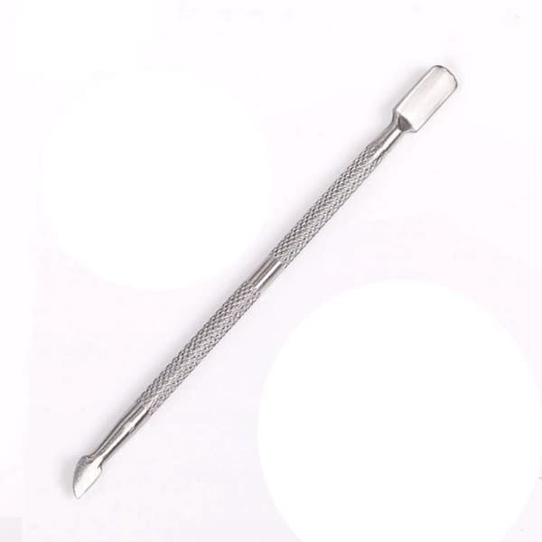 Double Ended Cuticle Pushers Fjerner Rustfrit Stål Neglelak Scraper Cleaner Nail Art