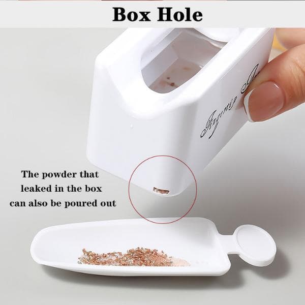 Nails Art Dip & Glitter Powder Container Recycling Tray set