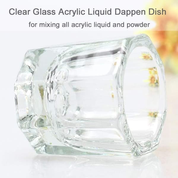 Diskkopp - Dappen dish - Crystal Glass cup - Acrylic Liquid