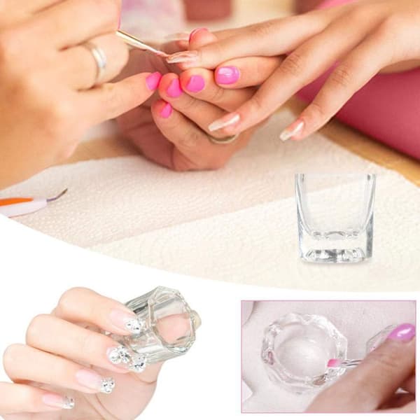 Diskkopp - Dappen dish - Crystal Glass cup - Acrylic Liquid