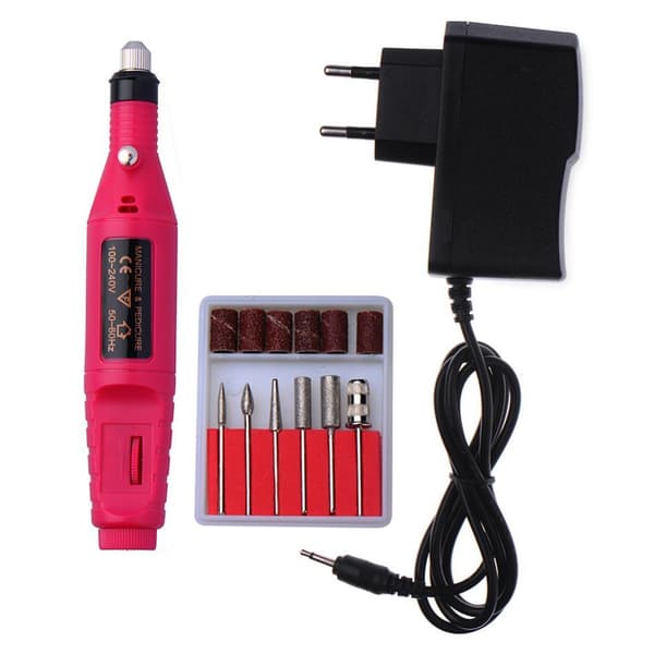 Elektrisk fil, elektrisk neglefil, 6 bits inkludert