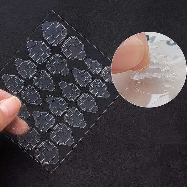 24st Dubbelsidigt False Nail Art Tejplim - Nagellim