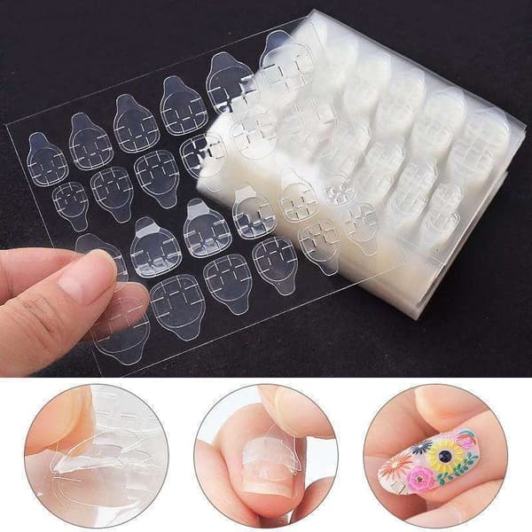 240 stk Dobbeltsidet False Nail Art Tape Lim - Neglelim